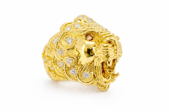 Lion Head Ring by Studio of Ptah