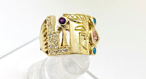 Sacred Woman Ascension Ring | Deluxe Wide Band Version