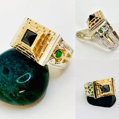 Onyx Great Pyramid Ring