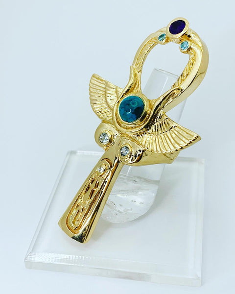Goddess Ankh Ring XL (14k Gold)