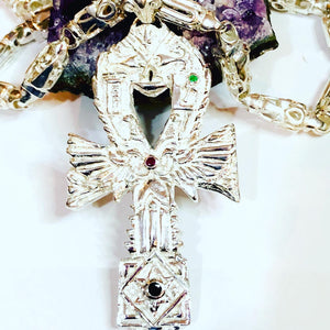 Large Ankh Pendant | Reversible Master Key Ankh opposite side