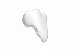 Africa Map Ring large size in sterling silver