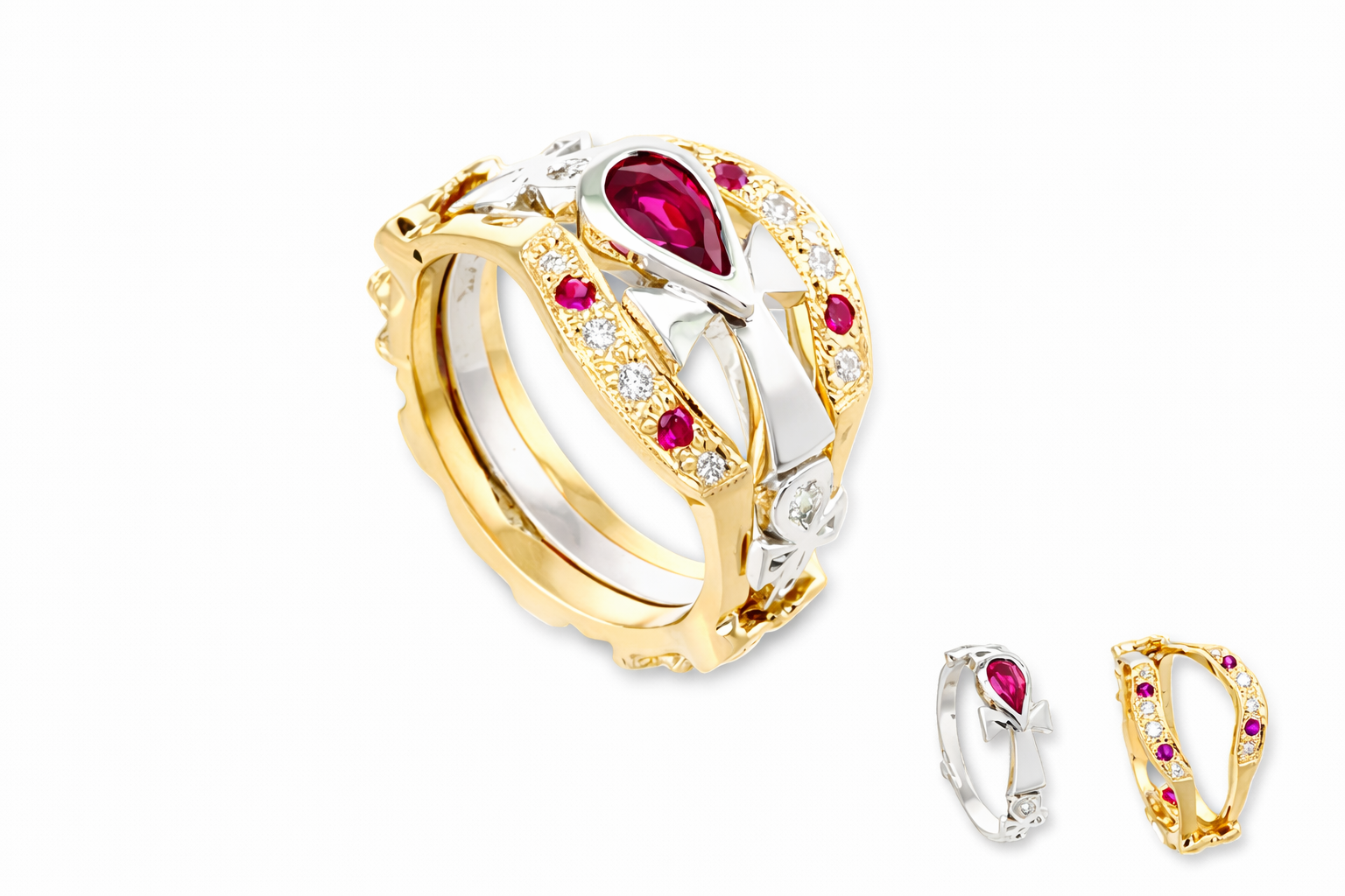 Cradle of Life Two Part Engagement Ring