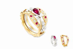 Cradle of Life Two Part Engagement Ring