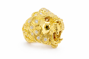 Lion Head Ring by Studio of Ptah