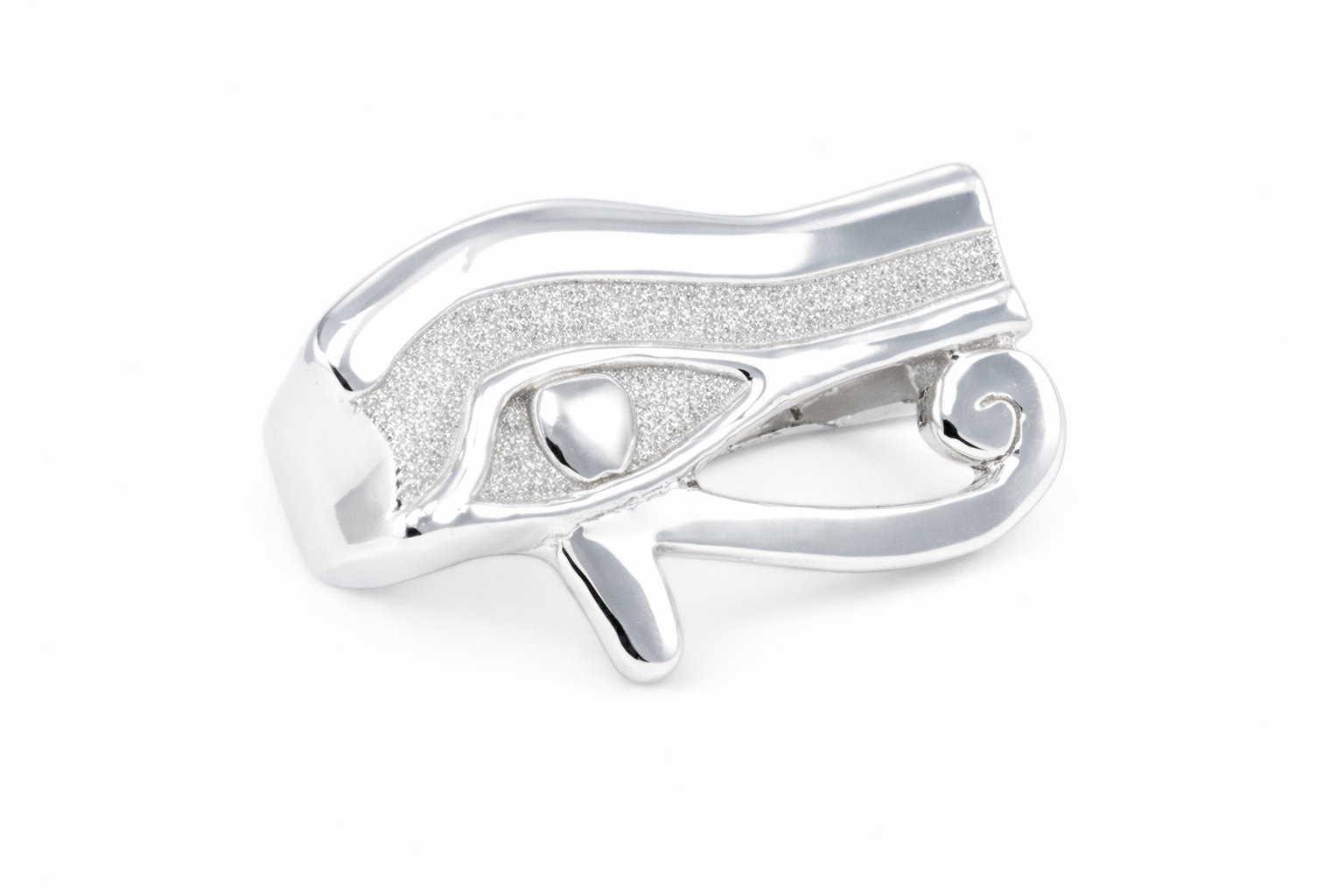 sterling silver Eye of Horus Ring | two finger ring