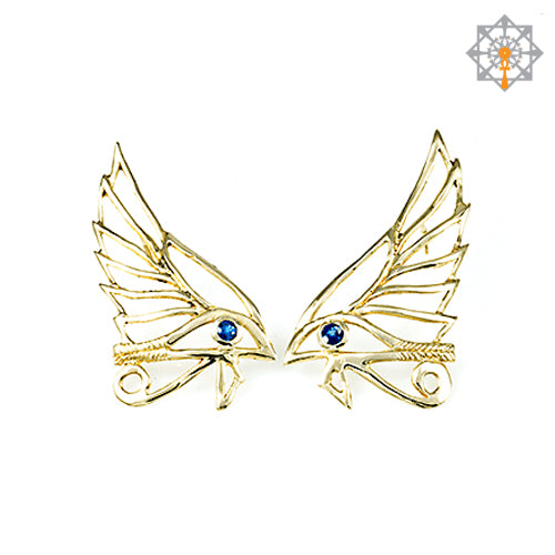 Winged Eye of Horus Earrings