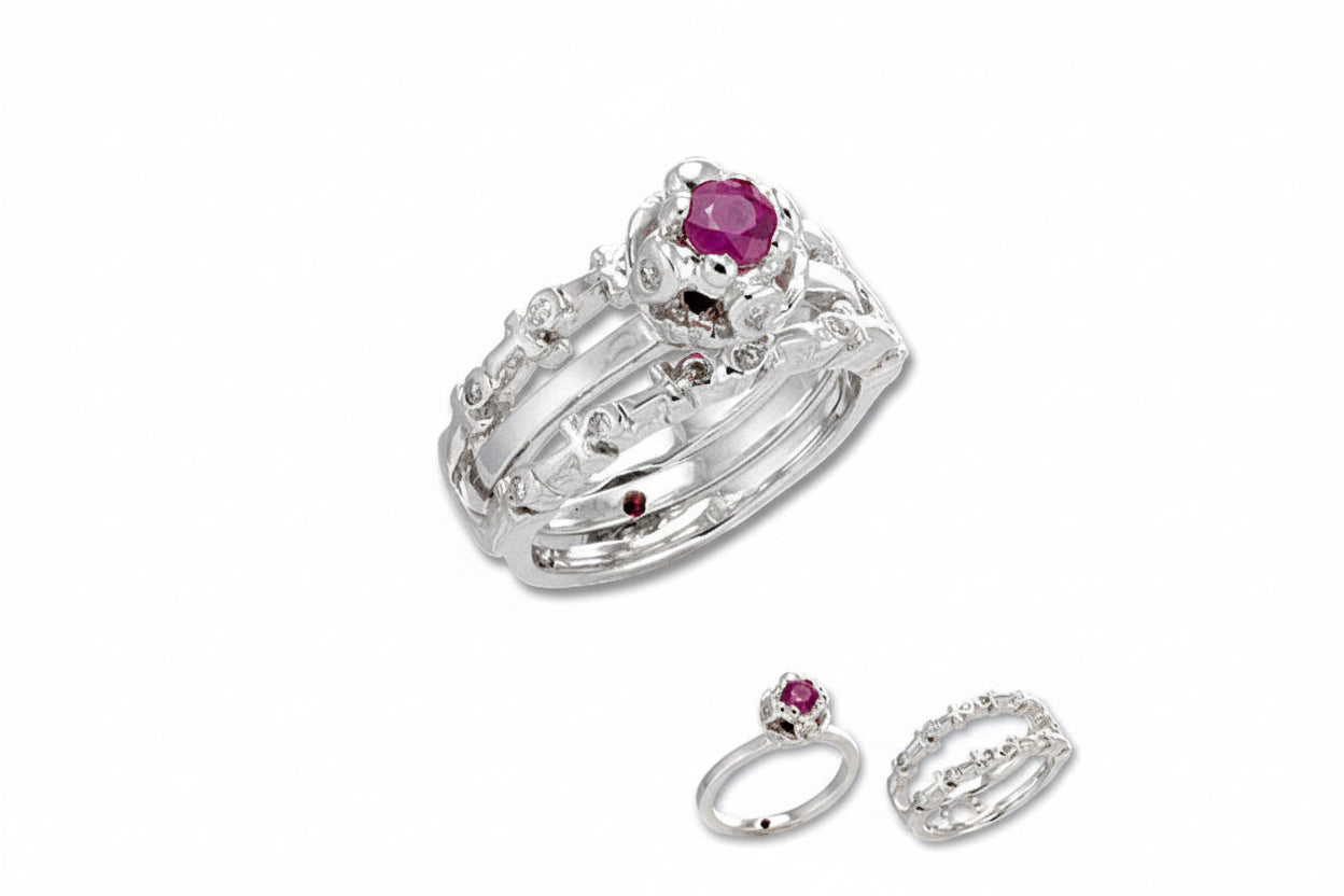 Chain of Life Two Part Engagement Ring