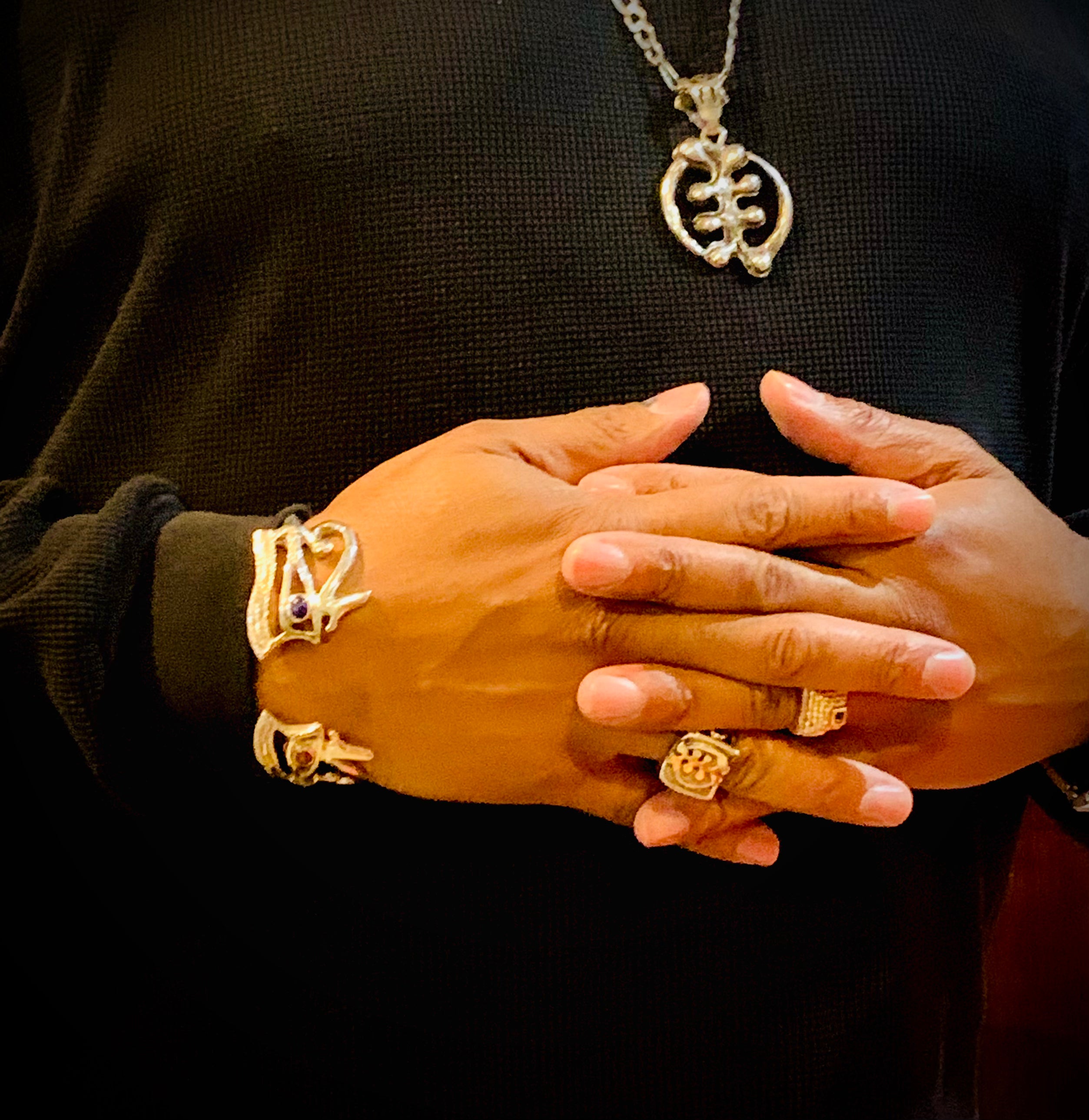 Large Double Eye of Heru (Horus) Bangle