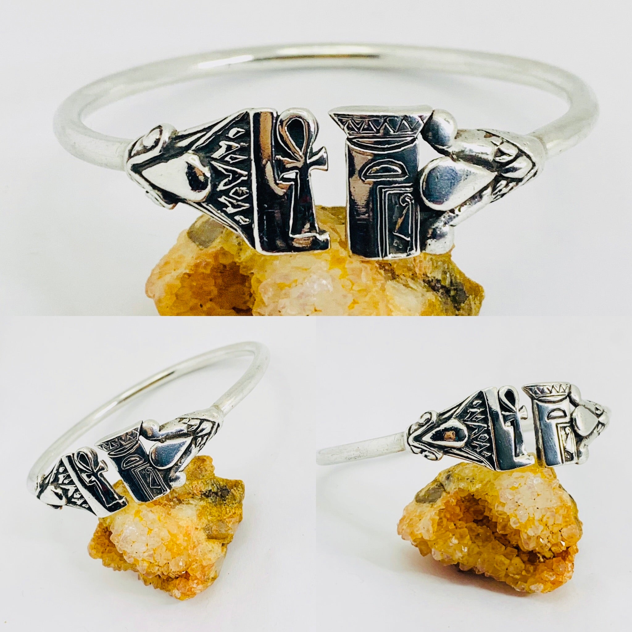Sacred Woman Bangle | Sterling Silver
