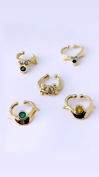 Septum Ring “Het-Heru” 14k Yellow