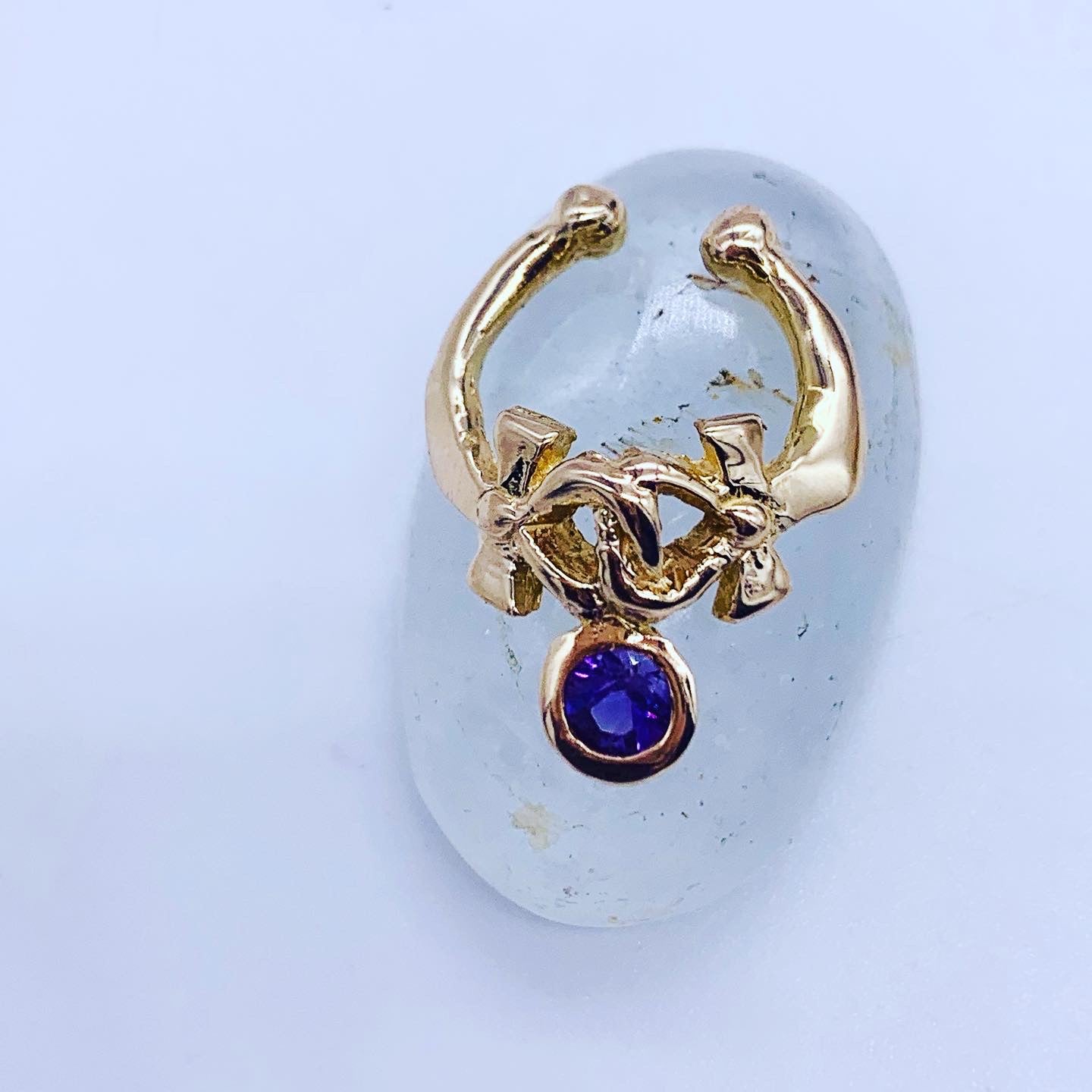 Double Ankh Faux Septum Ring