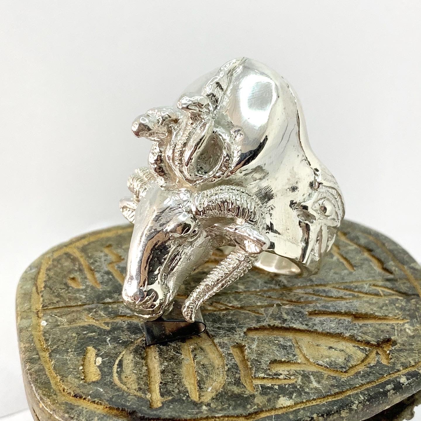 Amen Ra Ram Head Ring
