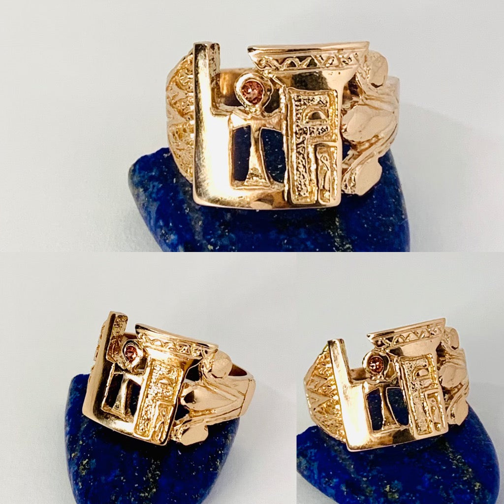 Sacred Woman Ascension Ring | All Gold