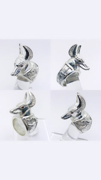 Anubis Anpu Ring Sterling Silver