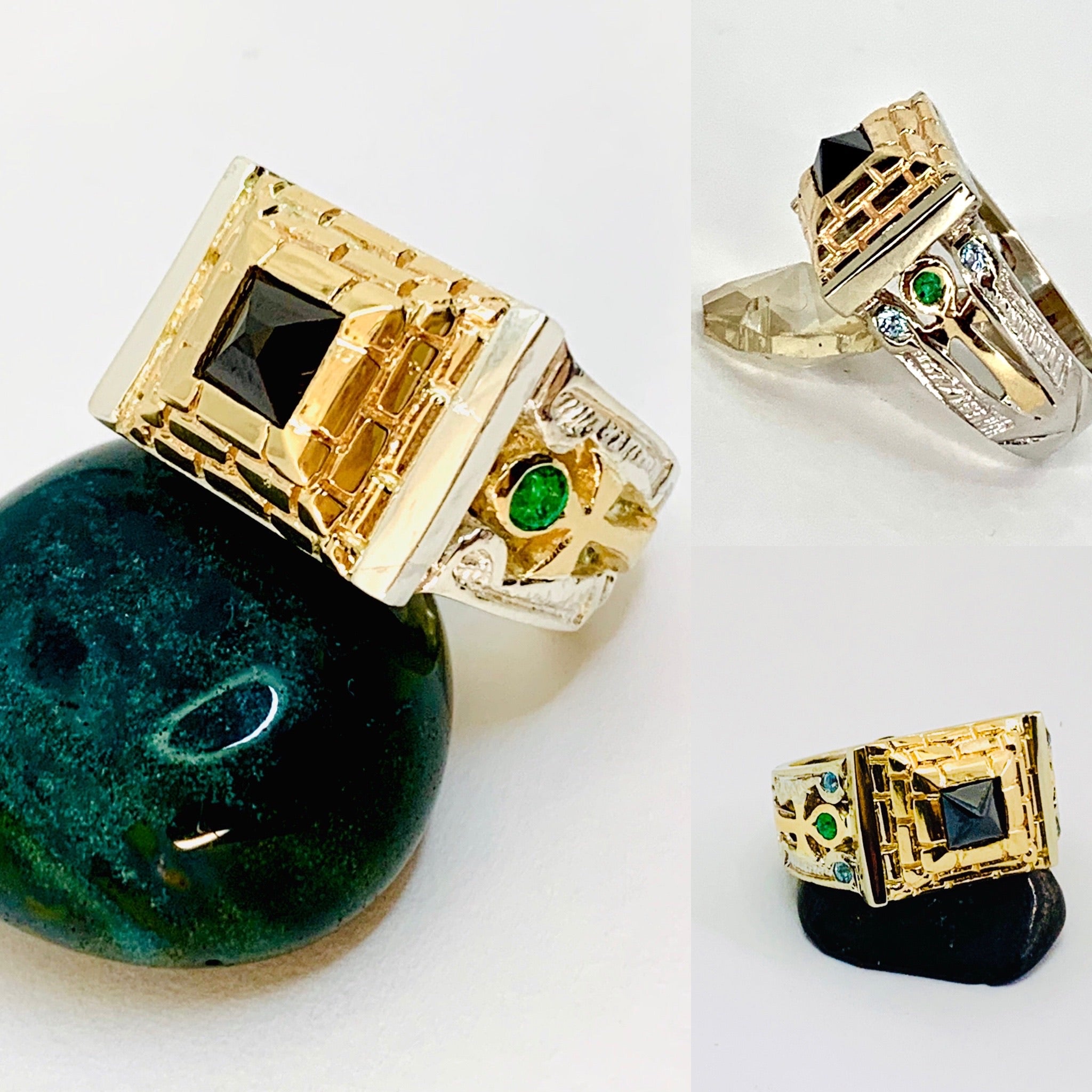 Onyx Great Pyramid Ring