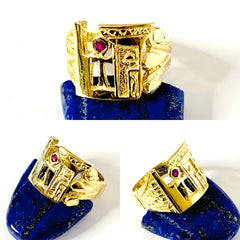 Sacred Woman Ascension Ring | All Gold