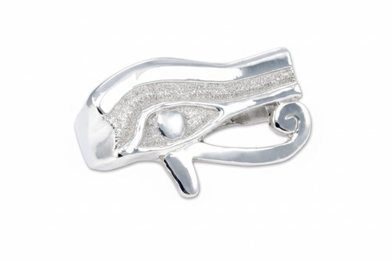 large Egyptian eye two finger ring