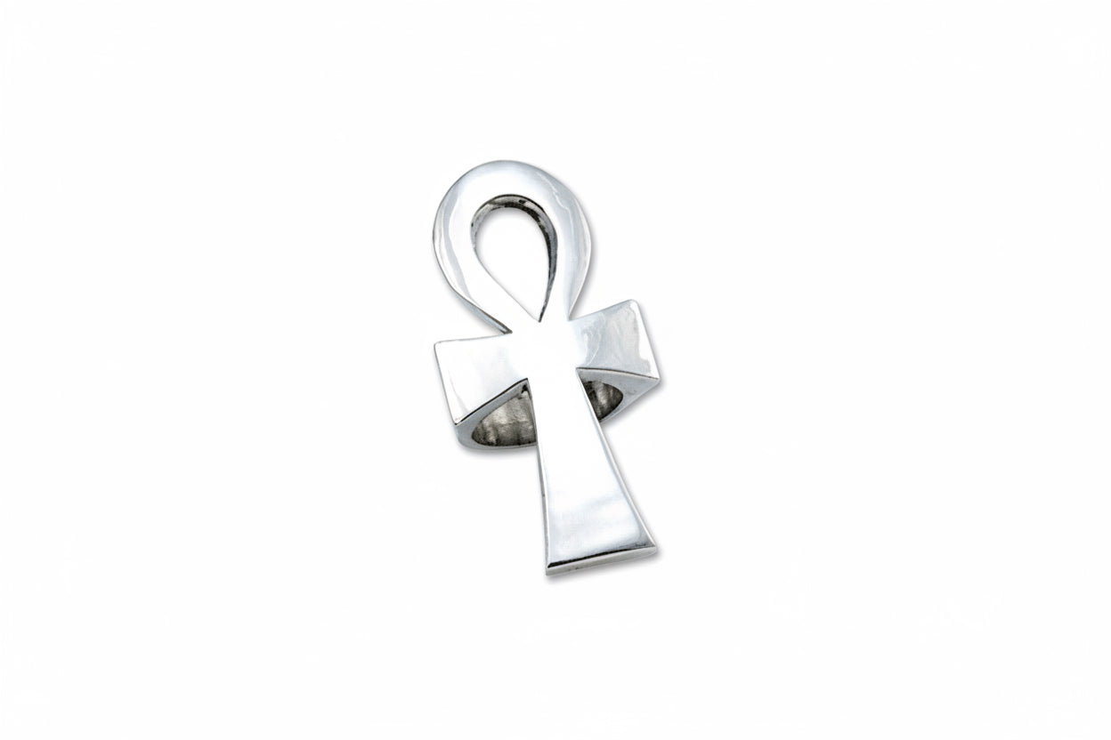 big ankh ring in sterling silver