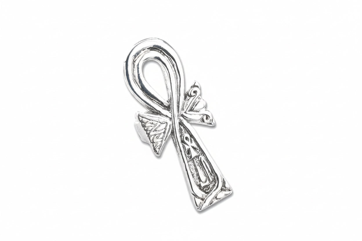 Lotus Ankh Ring XL (Sterling Silver)