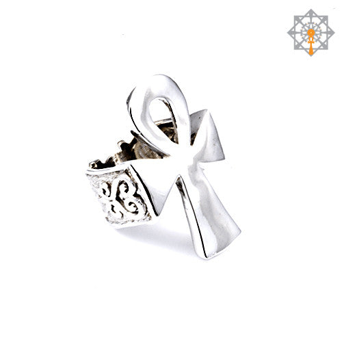 Sankofa Ankh Ring - Adinkra