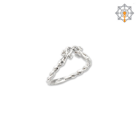 Double Ankh Ring Mini (14-18k Gold)