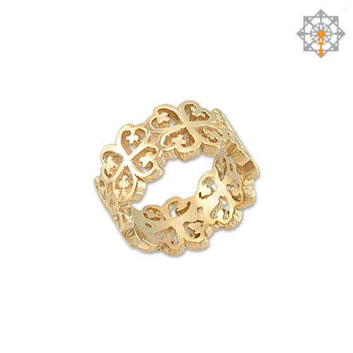 Nyame Dua Wedding Band - Adinkra