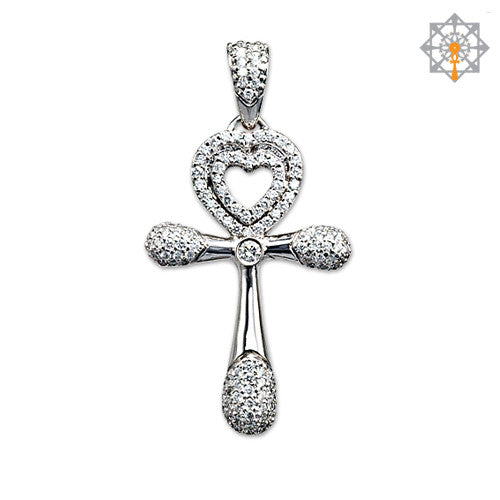 Heart Of My Life Ankh Pendant
