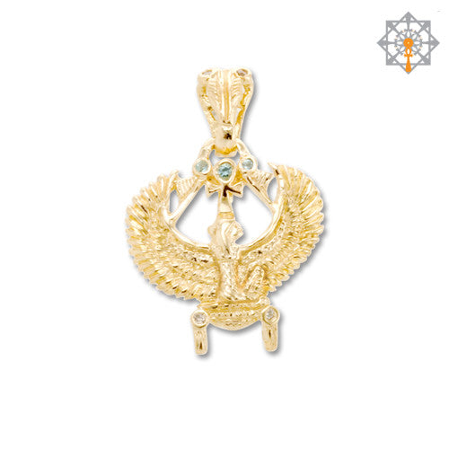 Ma’at Pendant w Aquamarine